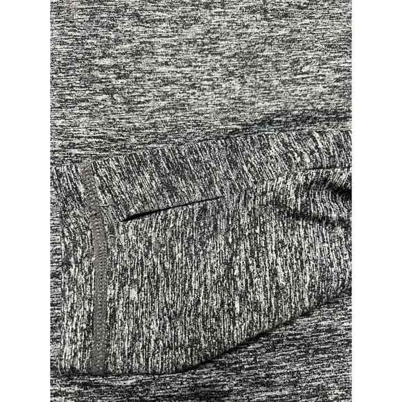 Athleta Uptempo Short Cropped Hoodie heathered charcoal Grey Size Medium - Picture 10 of 10